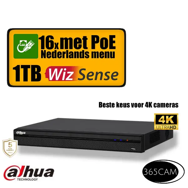 4K NVR PoE Dahua